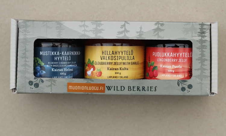 Kolme herkkua lahjapakkaus 3 x 100 g